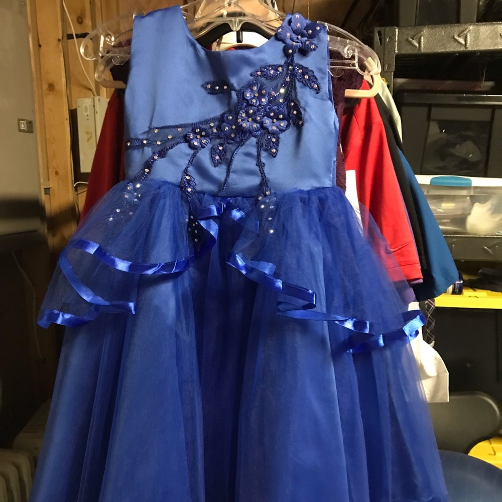Blue Little Girl Dresses